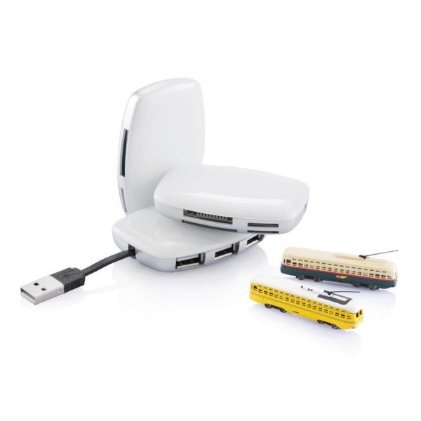 Station hub & card reader, white