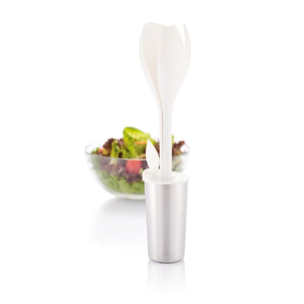 Salatilusika komplekt, valge