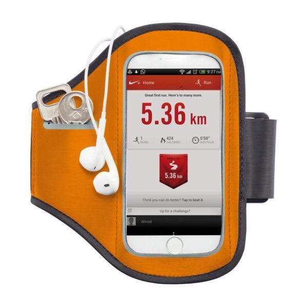 Telefonihoidja sportimiseks, oranž